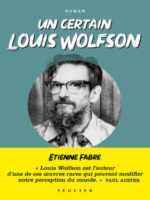 cover image of Un certain Louis Wolfson